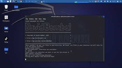 Wifi Dos red python script