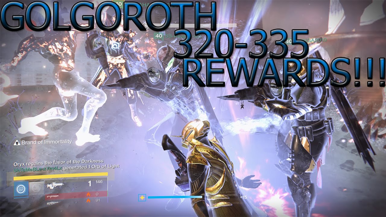 DESTINY: WHAT A CLUTCH GOLGOROTH 320-335 REWARDS!!! KING FALL RAID ON MY WARLOCK EPISODE 6