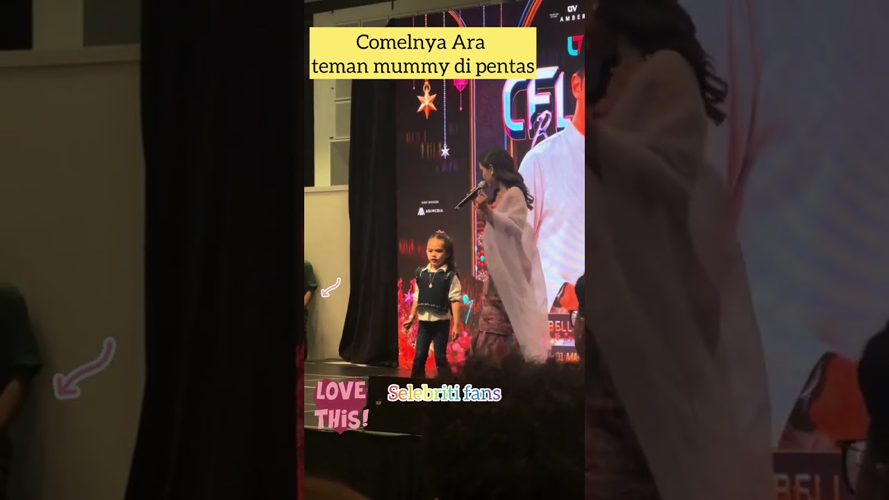 YB Syed Rakam Ara & Bella Di Pentas 