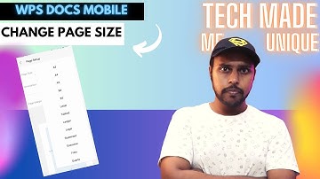 how to change page size in wps office docs mobile
