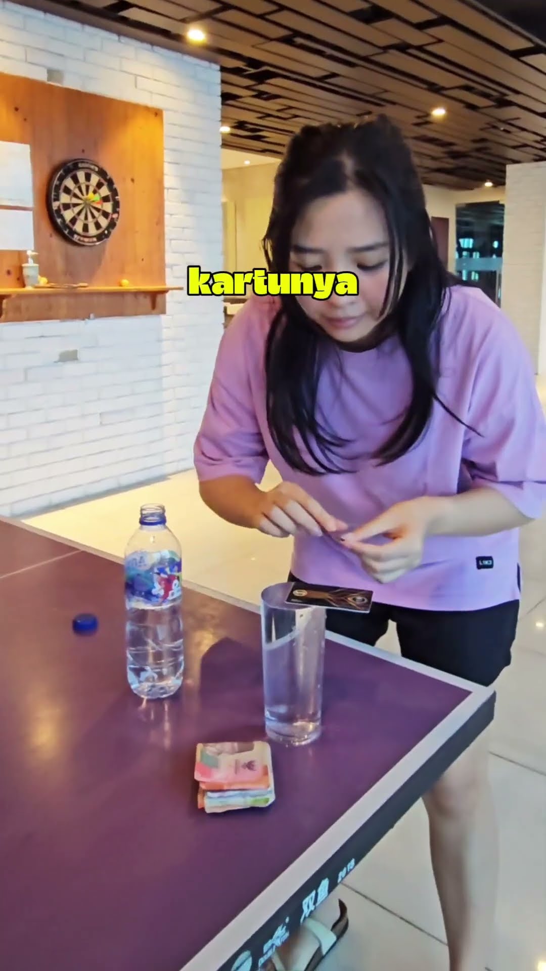 CHALLENGE STABILIN KARTU DAN COIN DI PINGGIR GELAS!