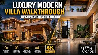 Luxury Modern Villa Walkthrough | Exterior to Interior Cinematic Architecture Tour