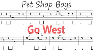 Pet Shop Boys - Go West / Guitar Solo Tab+BackingTrack