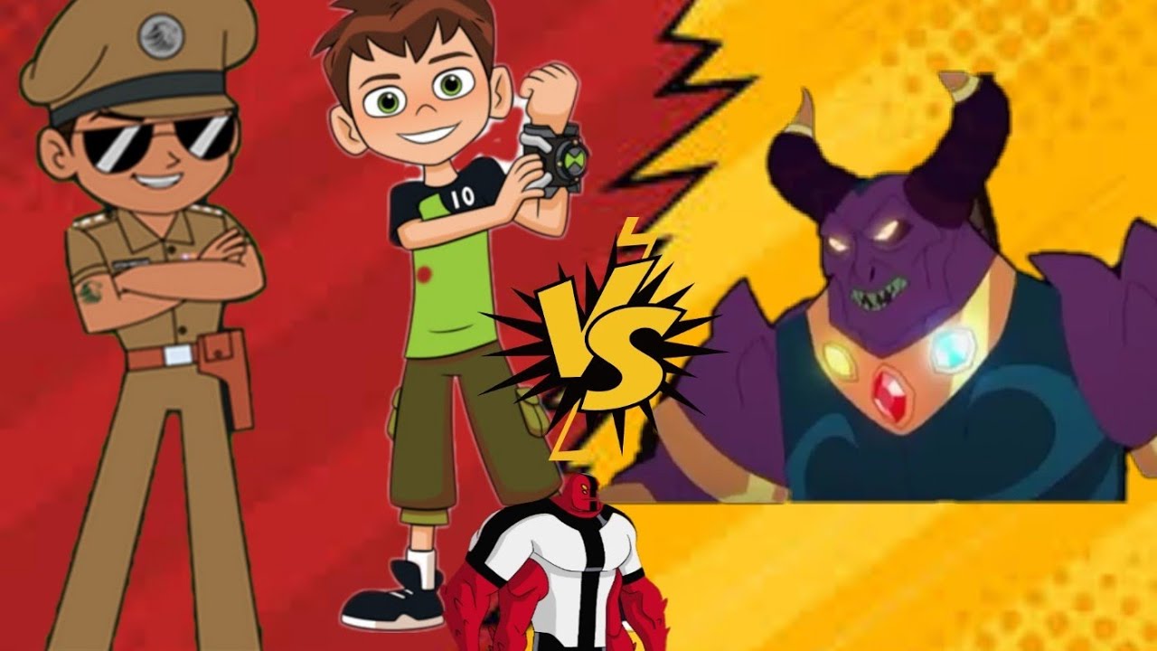 🕴️Little Singham  Ben10 VS Kaal👹| New Hindi Stories 👻😍| ST Animation.
