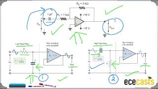OPAMP GATE 2022 Cut off Frequency #ece #opamp #gate2022 #cutoff #filter #ececasts #lowpassfilter