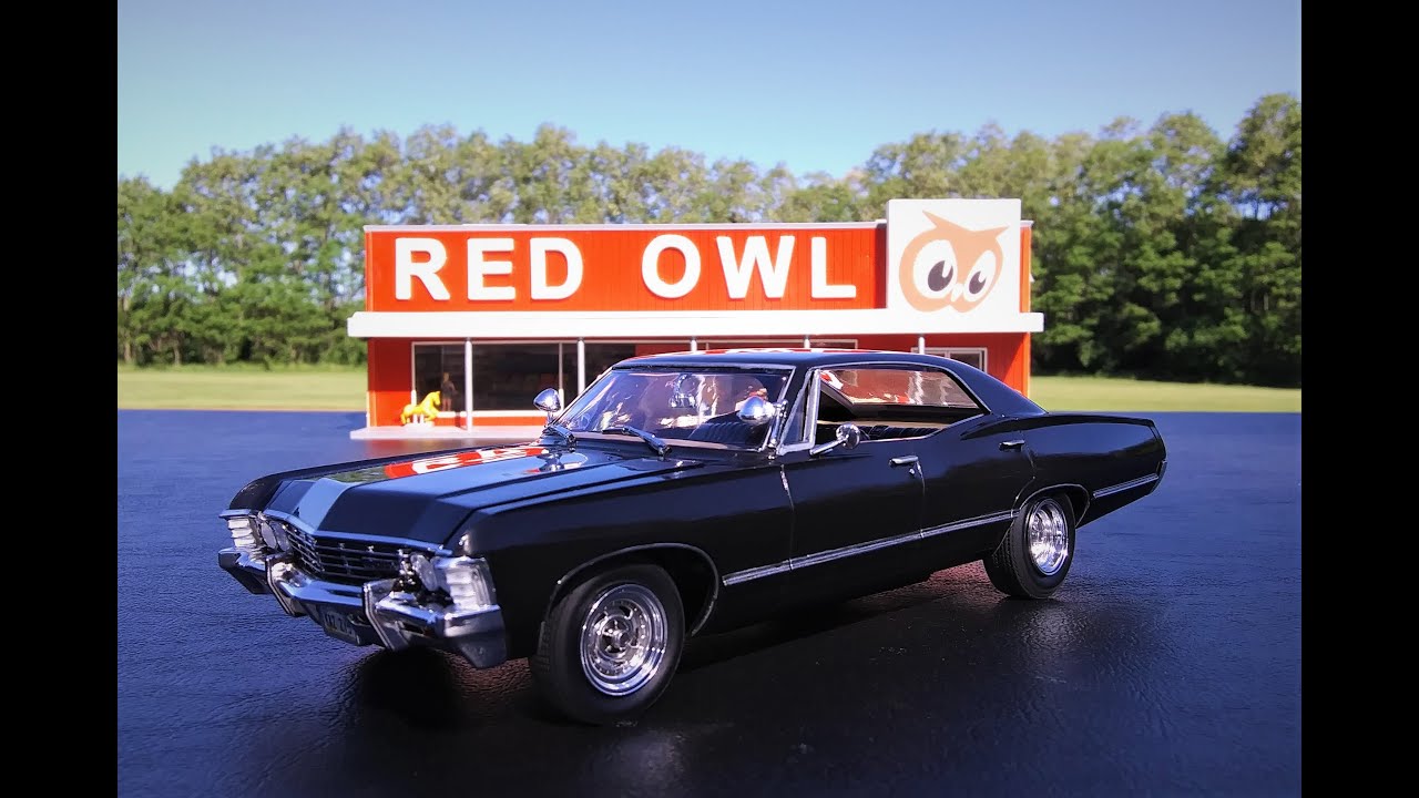 Supernatural Baby 1967 Chevy Impala Sport Sedan 1 25 Scale Model Kit Build Review Amt1124 Youtube