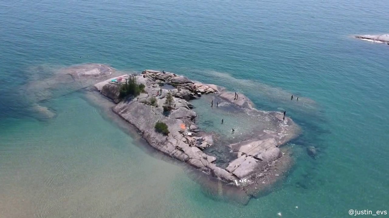 Bathtub Island Lake Superior, Ont DJI Spark YouTube