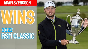 Adam Svensson | 2022 PGA Tour RSM Classic Winner Press Conference Interview