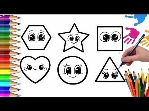 Shapes Drawing for Kids | Learn Basic Shapes Easy Way - YouTube