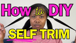 Don’t Get Bullied Into Cutting More Than You Want. Learn This Quick &amp; Easy Way To Trim Your Own Hair