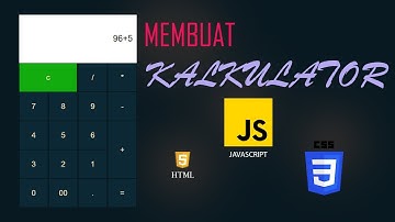 Membuat UI Kalkulator Keren Dengan HTML CSS dan JavaScript