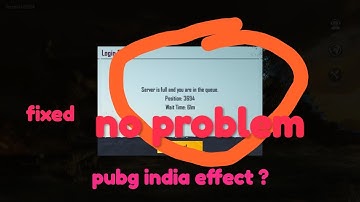 how to fix pubg mobile login queue error | because of BGMI ? | fixed