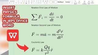 How to Insert Physics Formulas in Word Document | How to write Physics formulas in Word Documents screenshot 5