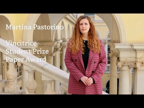 Martina Pastorino, vincitrice dello Student Prize Paper Award