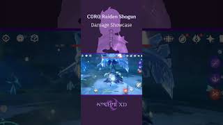 C0R0 Raiden Damage Showcase (only cr buff) #genshinimpact #raidenshogun #hoyoverse #hoyocreators