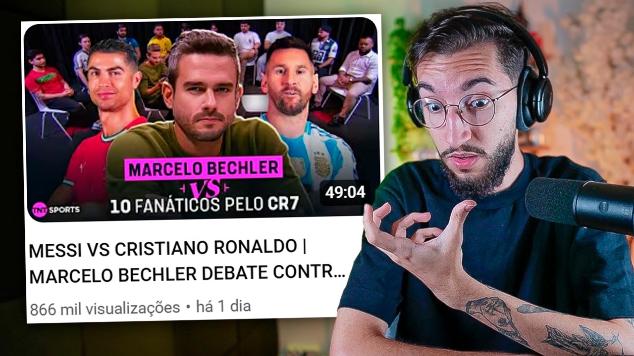 MESSI VS CRISTIANO RONALDO | MARCELO BECHLER DEBATE CONTRA 10 FÃS DO CR7!