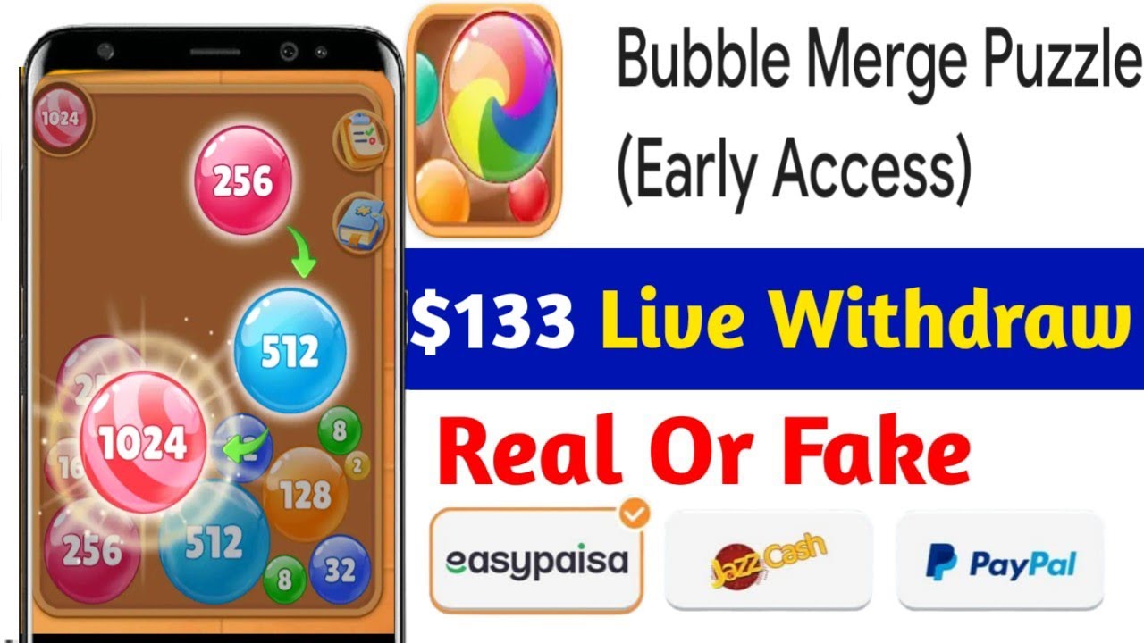 Bubble Merge Puzzle (Early Access) online earning real or fake