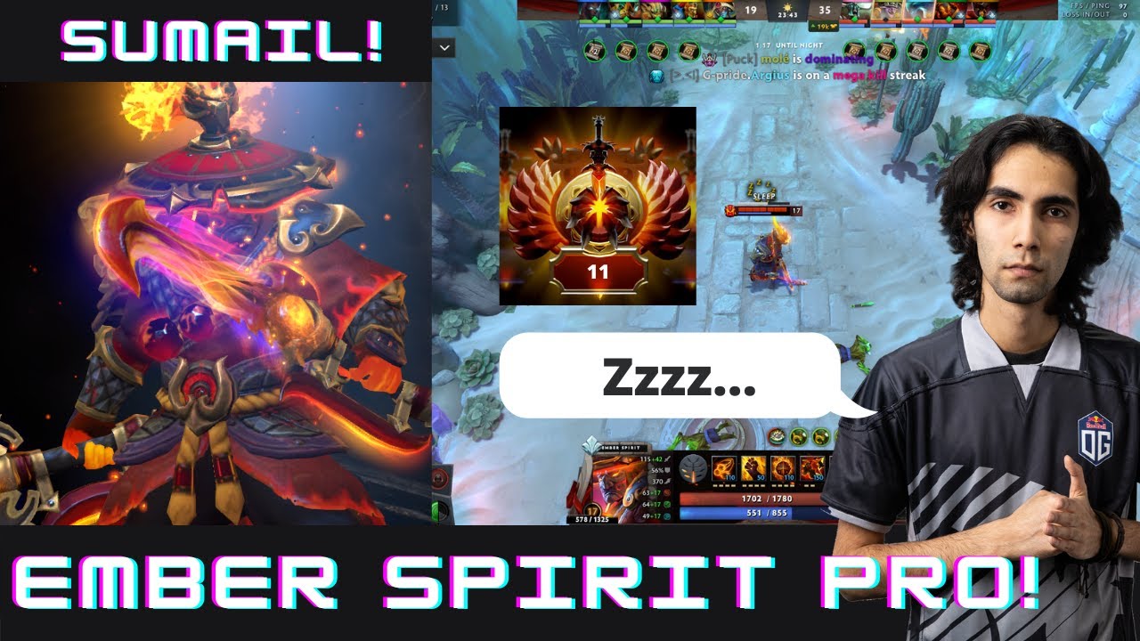 Dota 2 Ember Spirit Gameplay Sumail Pro Immortal