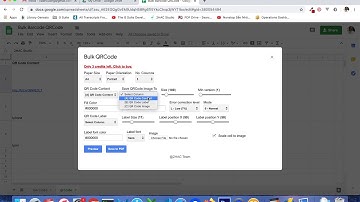 How to create QR Code with label using Bulk Barcode QR Code Generator Add on for Google Sheet