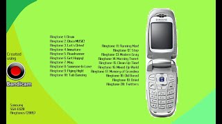 Samsung SGH-E620 Ringtones (2005) on MCP-MA7! | COMPLETE 20 RINGTONES!