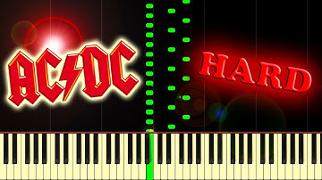 AC/DC - THUNDERSTRUCK - Piano Tutorial