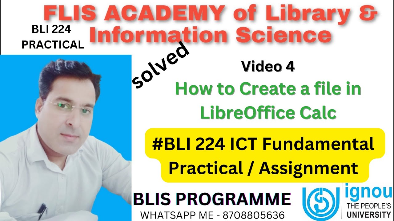 Video 4 How To Create File In Calc LibreOffice BLI 224 PRACTICAL video-4-how-to-create-file-in-calc-libreoffice-bli-224-practical