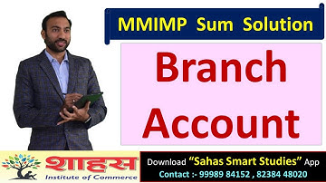 Branch Account  ||  Imp Example Full Solution #fybcom #ca #Account #bcom #msub #msubaroda