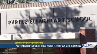 Water main break shuts down Pyrtle Elementary school on Monday
