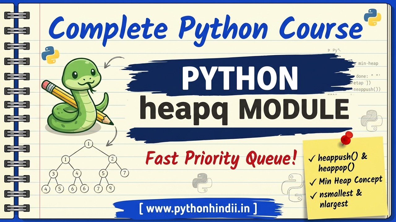 Python heapq Module in Hindi 🔥 | Priority Queue Explained | Python Hindi