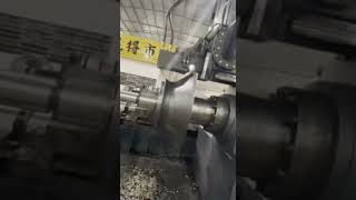 automatic vertical CNC spinning machine with punch unit for centrifugal fan inlet funnel process