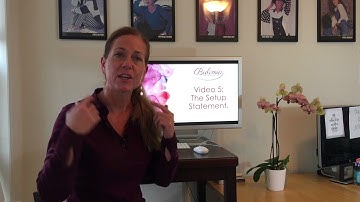 The Basics of EFT Tapping - Video 5: The Setup Statement