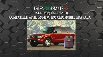 How To Replace Oldsmobile Bravada Key Fob Battery 1991 1992 1993 1994 1996
