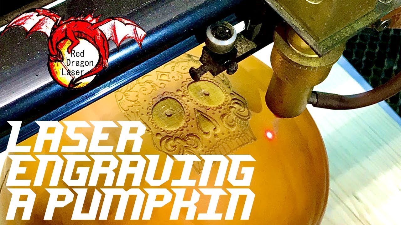 Laser engraving a Halloween pumpkin YouTube