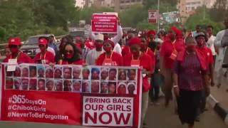 Buhari meets rescued Chibok girl