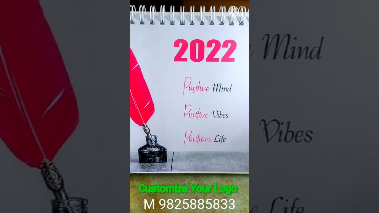 Customized table calendar 2022 by 