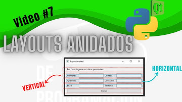 Curso PyQt6 - Layouts anidados. Video 07