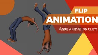 Backflip | Cartoon animation