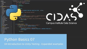 Python Basics 07 - 04/05 Introduction to Unity Testing - Expanded Examples