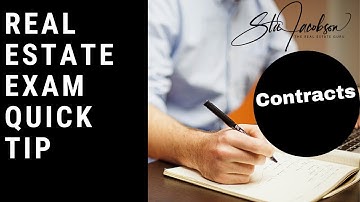 Real estate exam quick tip - Void, voidable, unenforceable contracts