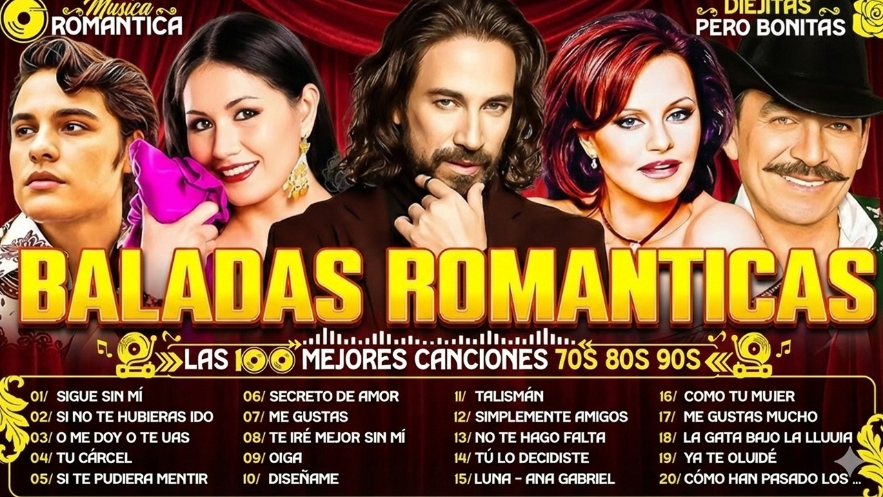 Marco Antonio Solís, Ana Gabriel, Rocío Dúrcal, Juan Gabriel – Éxitos Románticos#