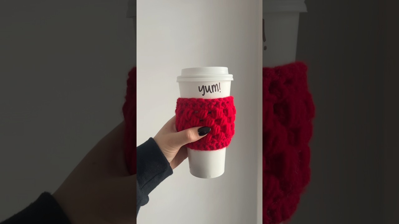 Crochet Cup Cozy Beginner Friendly Tutorial!