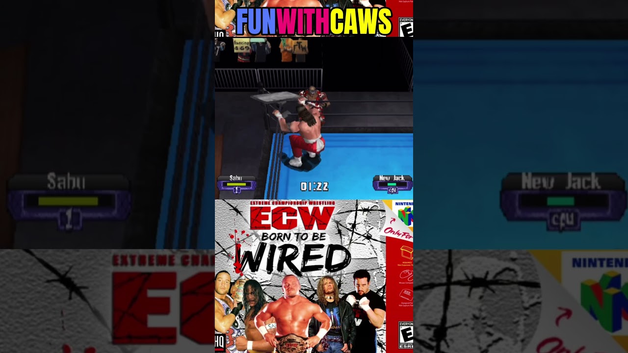Sabu DIVES onto New Jack with a cookie sheet (ECW Born to be Wired - Preview 7.1)
