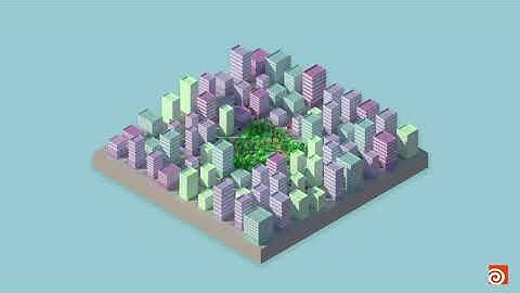 Houdini FX Procedural Low Poly City Generator