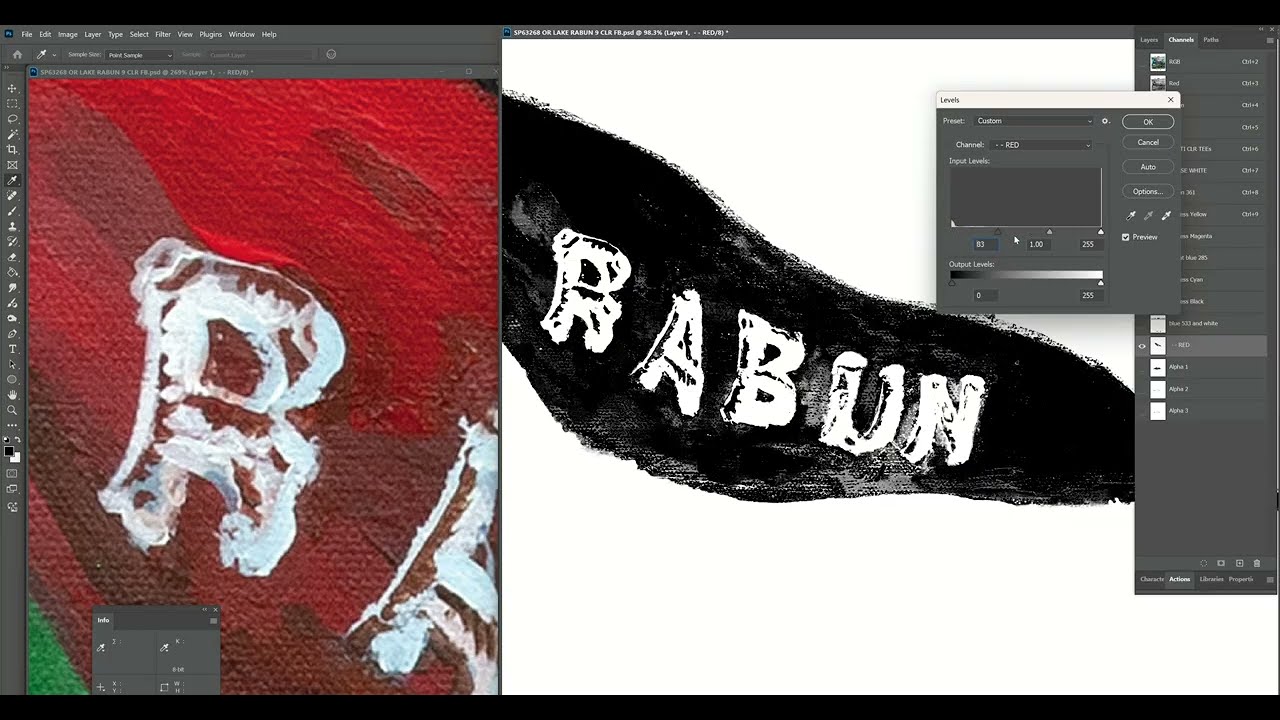 Simulated Process and CMYK separations tip. Adding clr saturation in the shadows versus using black.