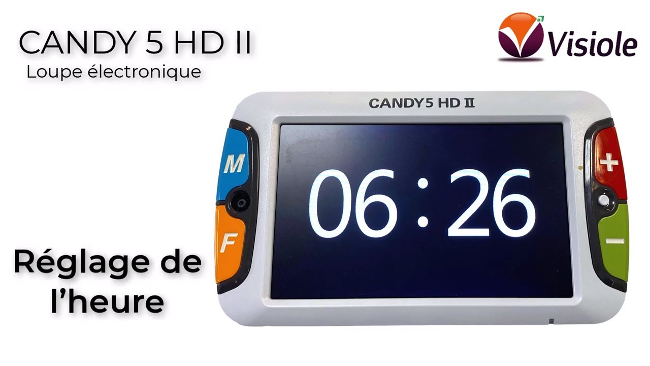 CANDY 5HDII loupe électronique réglage de l'heure sur la vidéo loupe — free download