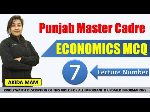 Lec-7 Master Cadre-Economics MCQ