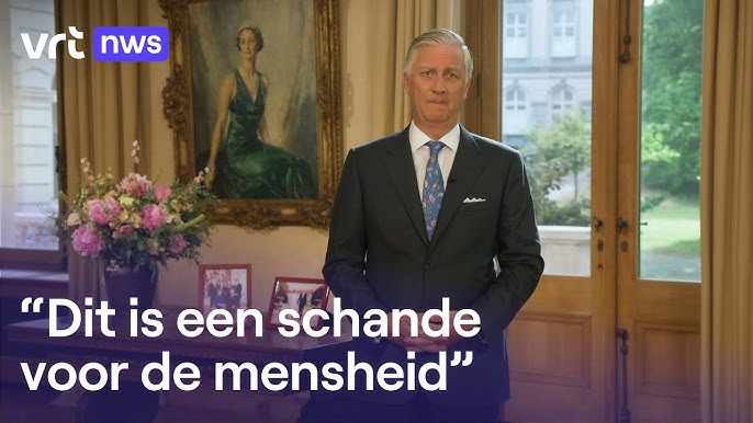 In zijn 21 juli-toespraak spreekt koning Filip zich opvallend fors uit over  Gaza