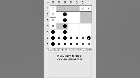 Grey is Odd - Today grids. Solution level 3 7X7 dated 04-08-2024