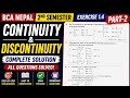 Exercise 1.4 Part-2 Complete Solution | Continuity & Discontinuity | Math-II | BCA 2nd Semester #bca