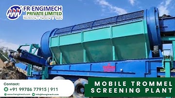Mobile Trommel Screening Plant | Efficient Waste Segregation System #Recycling #ZeroWaste